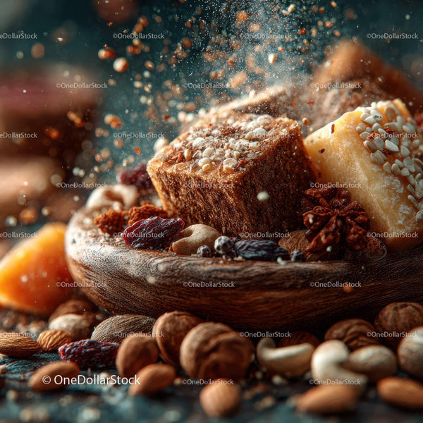 Assorted Gourmet Chocolate Fudge with Nuts and Dried Berries