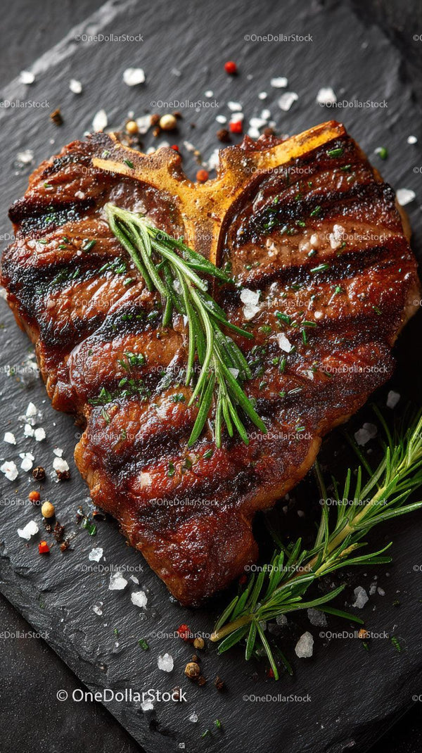 Gourmetowy stek z rostbefu z grilla z ziołami i przyprawami