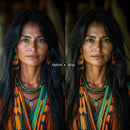 Before and after Folklore Lightroom preset edit