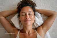 Relaxing Woman Receiving Spa Treatment for Beautiful Skin