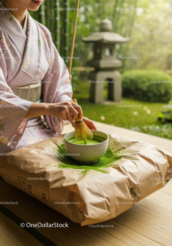 Tradycyjna Japońska Ceremonia Herbaciana z Proszkiem Matcha
