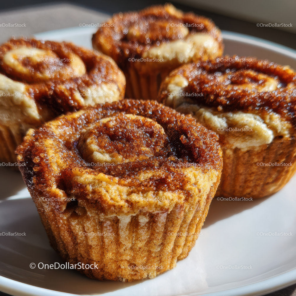 Fresh Cinnamon Rolls with Sugar and Cinnamon Topping