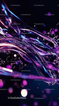 Futuristic Abstract Light Trails with Neon Glow