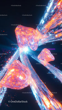 Futuristic Light Trails and Energy Streams with Neon Colors