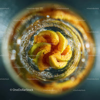 Close-up of Lime Wedges in Sparkling Water Ready to Refresh