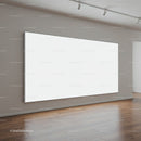 Minimalist modern gallery interior with blank display