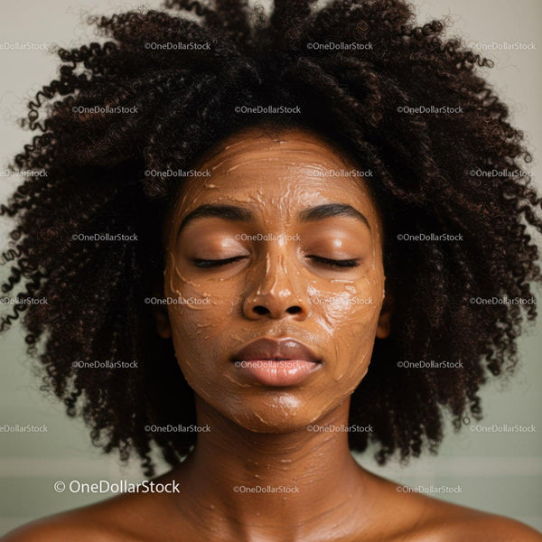 Woman Relaxing with Face Mask in Skincare Routine