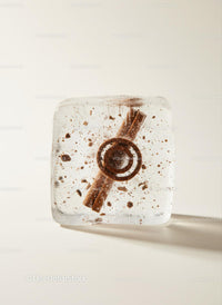 Cinnamon Stick Frozen Inside Clear Ice Cube