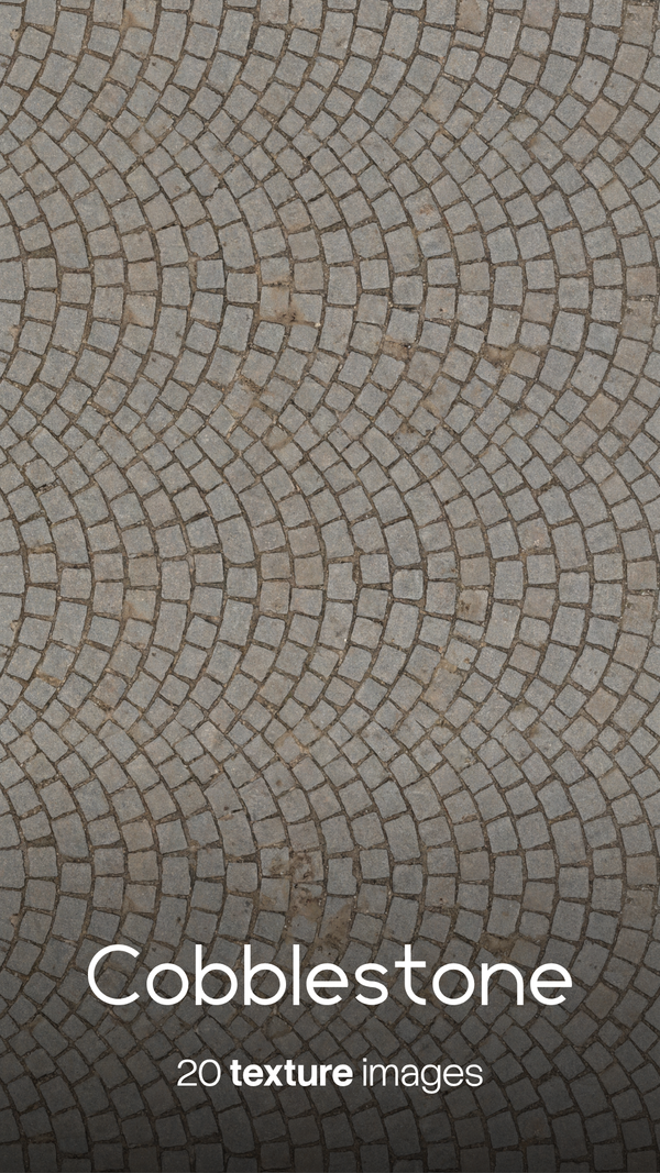 Cobblestone Textures (20 JPG/PNG files)