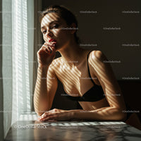 Elegant Female Model in Soft Natural Light Capture