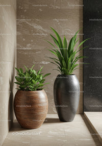 Elegant Indoor Plant Pots with Lush Foliage for Modern Decor