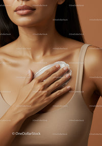 Close-Up of Woman Applying Moisturizer for Healthy Skin