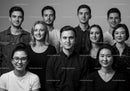 Diverse young adults posed together in studio portrait