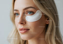 Young Woman Applying Under-Eye Patch for Skincare and Beauty