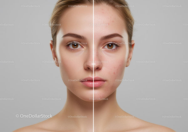 Comparison of Skin Clarity and Acne Reduction Before and After Treatment