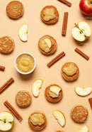 Mini Pancakes with Applesauce and Cinnamon Sticks