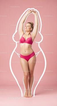 Elegant Woman in Pink Lingerie Demonstrates Confidence and Self-love