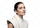 Elegant Woman Portrait with Smooth Skin and Stylish Hair