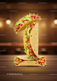 Tasty Chicken Tacos with Fresh Avocado and Tomato