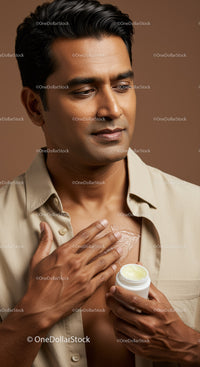 Male Grooming Care Using Moisturizer for Healthy Skin