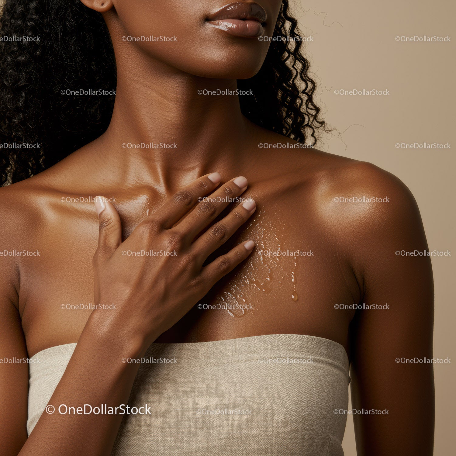 Elegant Female Portrait Highlighting Natural Beauty and Skin Glow