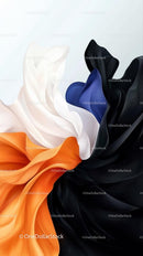 Colorful Abstract Fabric Swirls with Modern Design