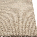 Beige Woven Rug with Textured Pattern for Modern Interior Decoration
