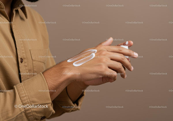 Healthy Hands Applying Moisturizer in a Personal Care Routine