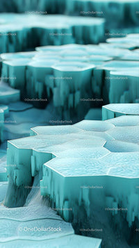 Futuristic Architectural Structure with Geometric Design and Textured Surfaces