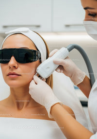 Professional Skin Rejuvenation Treatment with Modern Laser Device
