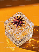 Star Anise Resting on Crystal Clear Ice Cube