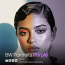 BW Portraits Purple LUT Pack preview