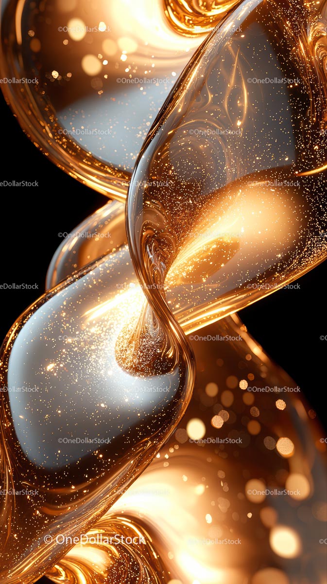 Elegant Gold and Sparkle Abstract Motion for Dynamic Background