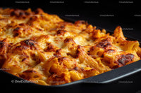 Golden Baked Pasta with Cheese and Crispy Edges
