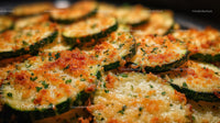 Crispy Baked Zucchini Slices with Herb Seasoning for Healthy Snacking