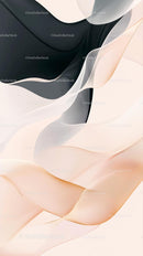 Elegant Abstract Wavy Shapes in Soft Neutral Colors for Modern Design