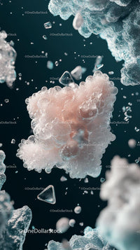 Close-up of Air Bubbles and Foam in Water with Abstract Artistic Vibe