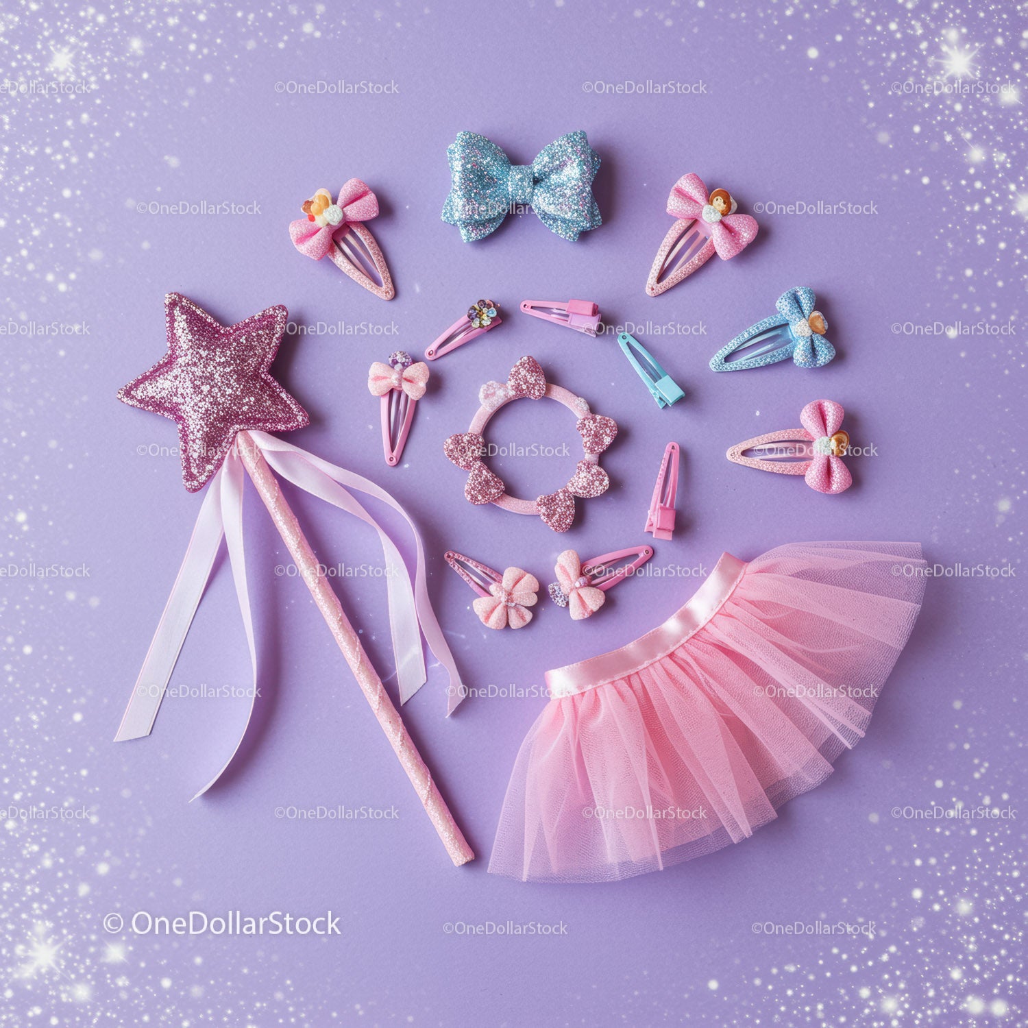 Pink Fairy Costume Accessories for Little Girls