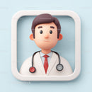 Friendly Doctor Figurine with Stethoscope for Healthcare Professionals