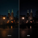 color grading preview with Melancholic City LUT Pack