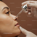 Professional Woman Receiving Skincare Serum Application in Spa