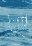 Frozen block with 2022 numbers on icy snowy landscape