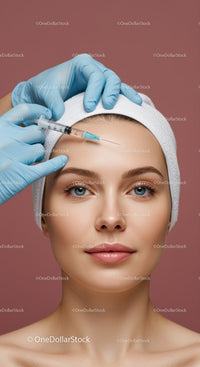 Woman Receiving Botox Treatment for Facial Rejuvenation