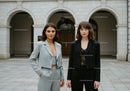 Stylish Business Women Walking Outdoors in City Environment