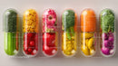 Colorful Vegetable Capsules with Fresh Produce in Modern Kitchen