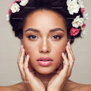 Elegant Woman with Freckles and Floral Crown in Soft Portrait