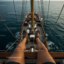 Relaxing on a Tall Ship with Stunning Ocean Views