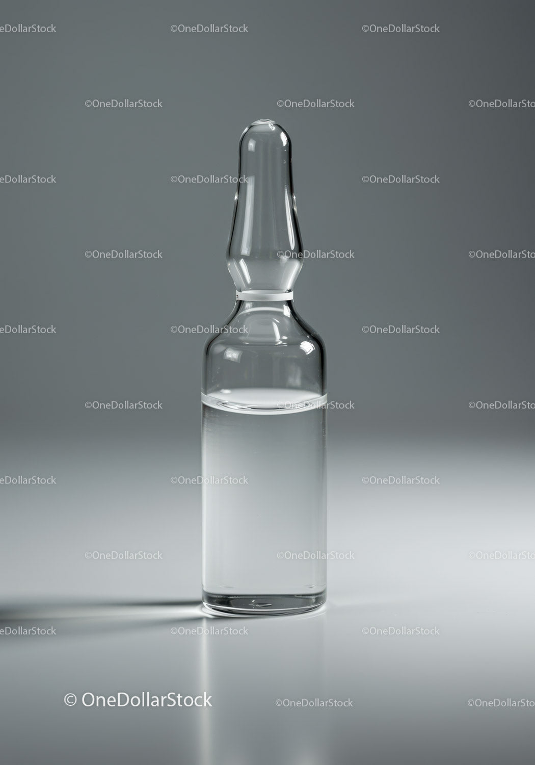 Clear Glass Ampoule in Laboratory Setting Science and Medical Equipment