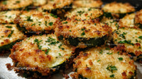 Crunchy Breaded Zucchini Slices with Cheese and Parsley