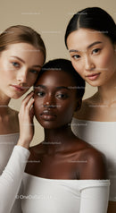 Diverse Female Portrait Showing Beauty and Confidence in Studio